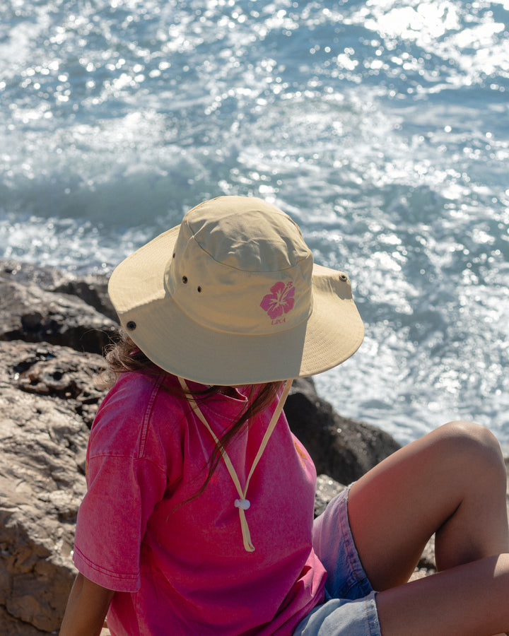 Yellow Hibiscus Hat