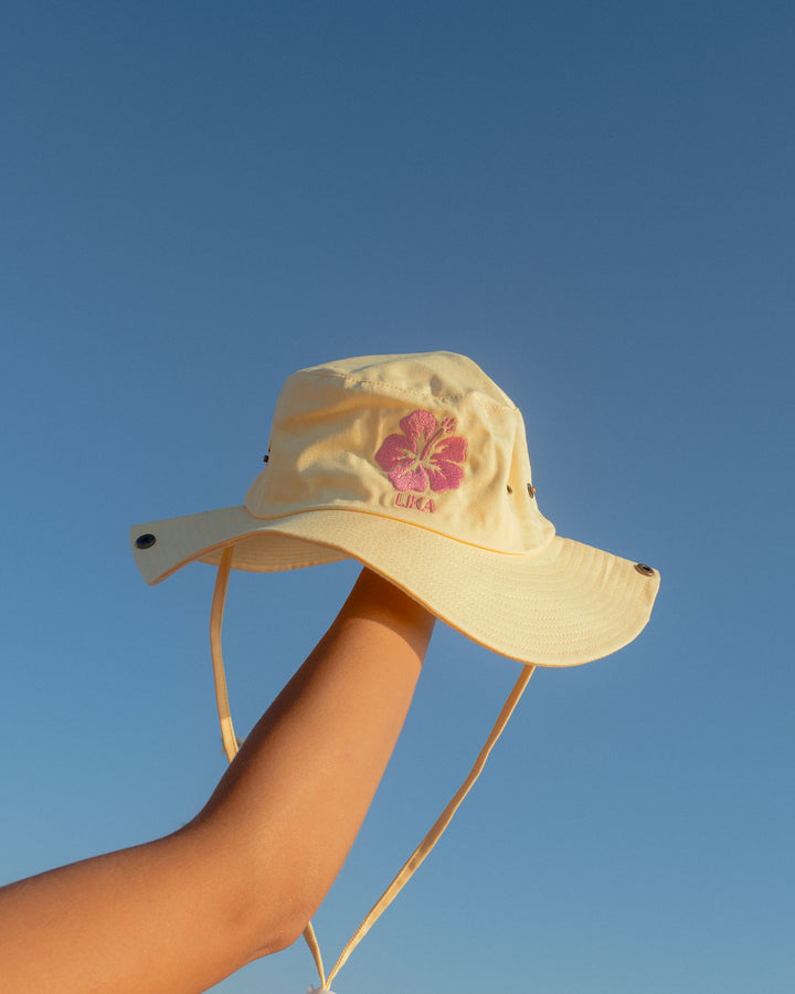 Yellow Hibiscus Hat
